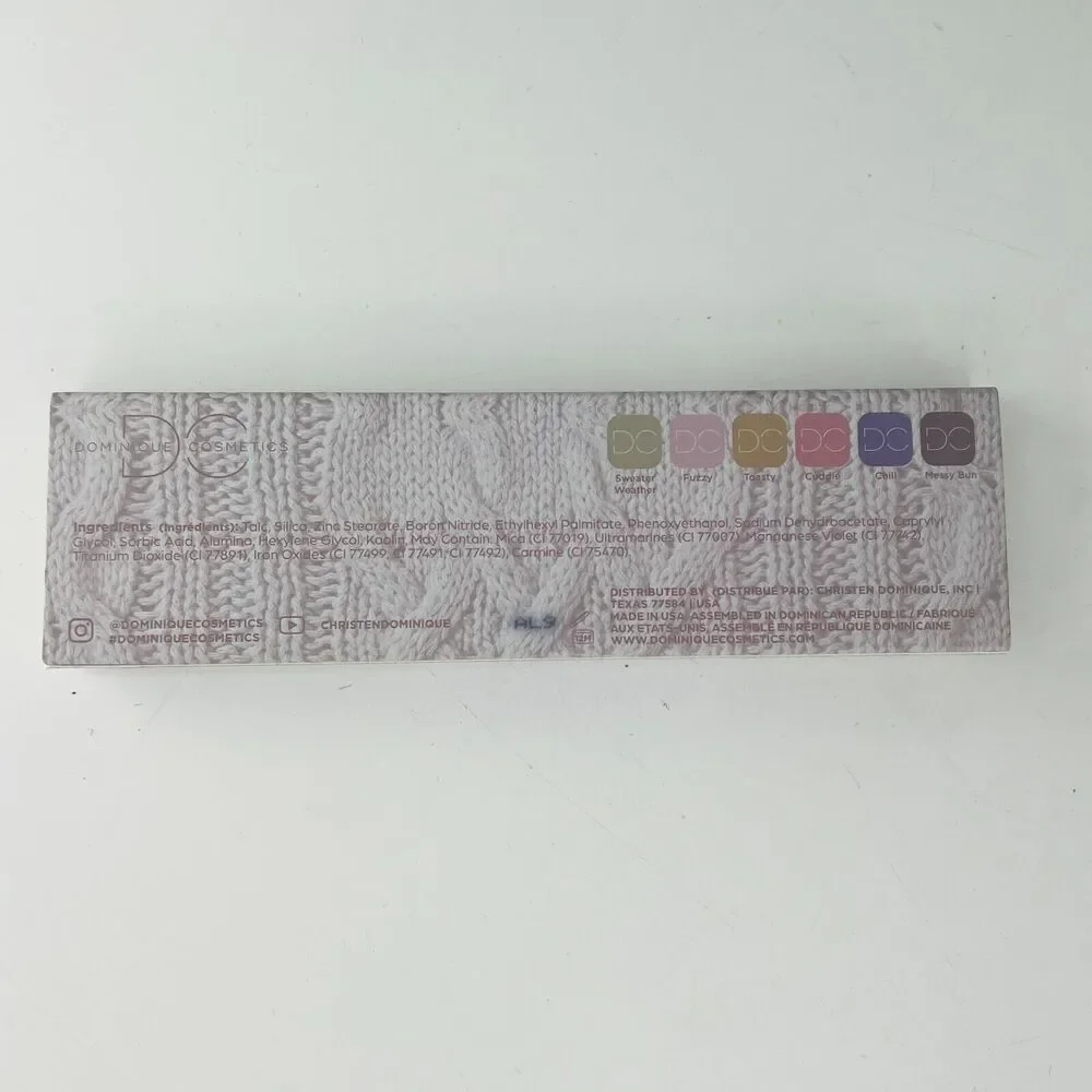 Dominique Cosmetics Sweater Weather Matte Eyeshadow Palette 6 x80g NIB